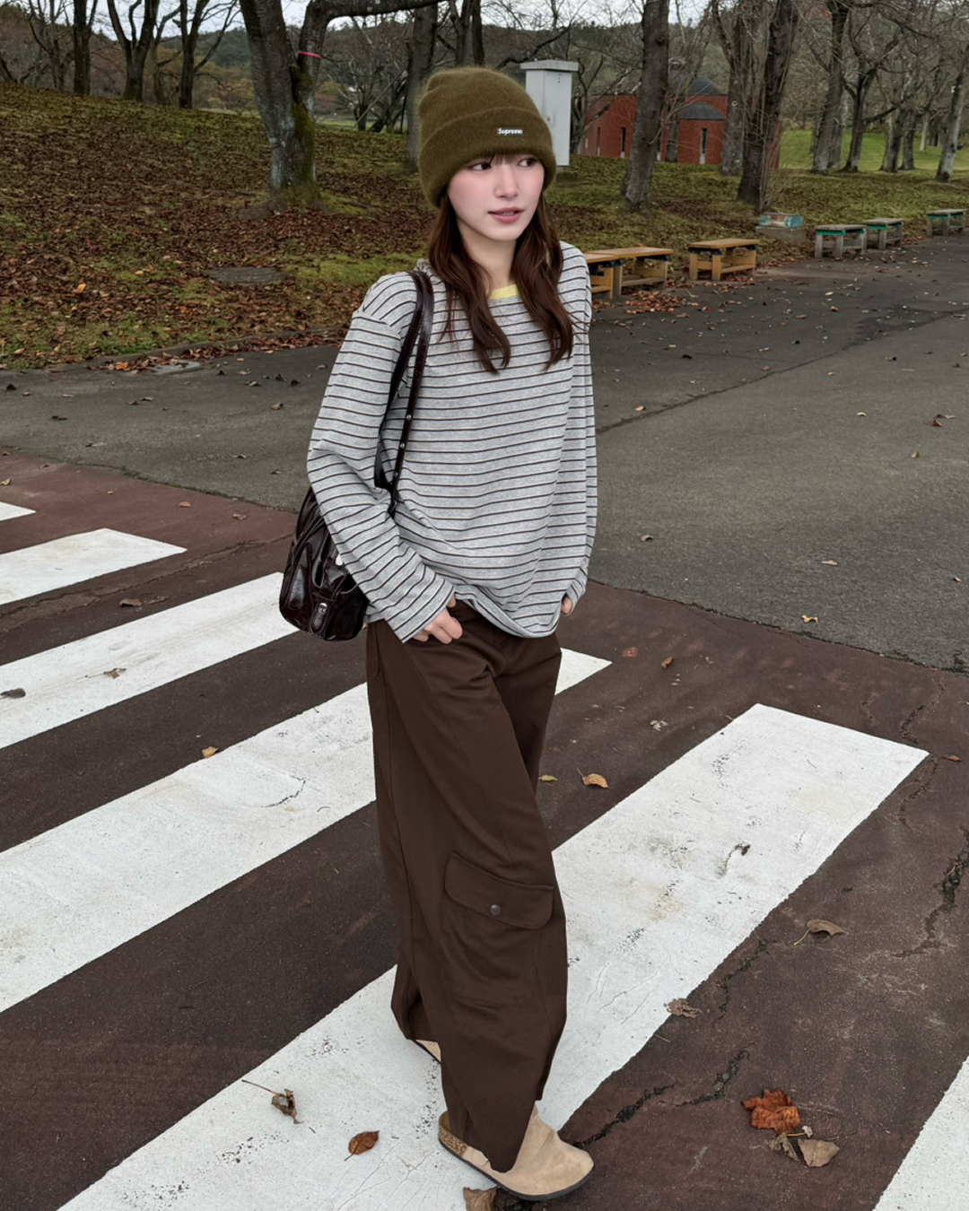 ワイドレッグユーティリティカーゴパンツ IR0109
