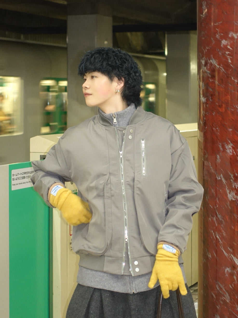 【即納】ショートボンバージャケット TN0338