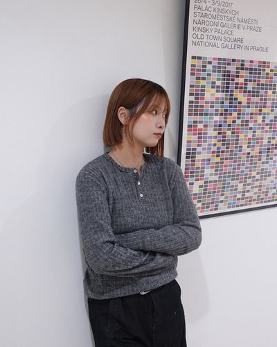 スフレヘンリーネックロンT K3420