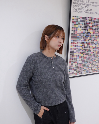 スフレヘンリーネックロンT K3420