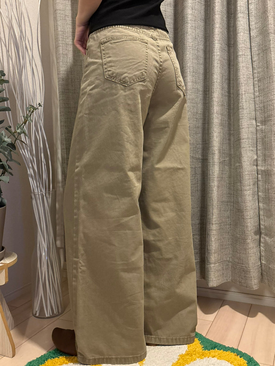 レトロワイドパンツ RM0098