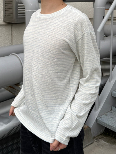 ストライプカジュアルロンT TN0511