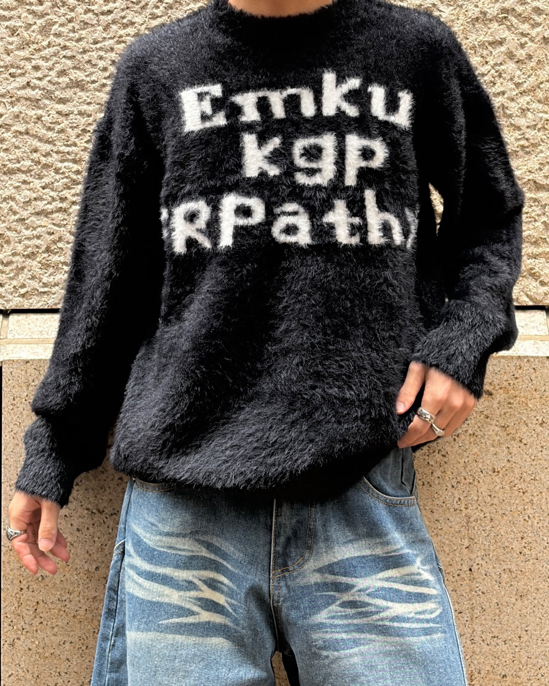 ビッグロゴクルーネックセーター TK0183