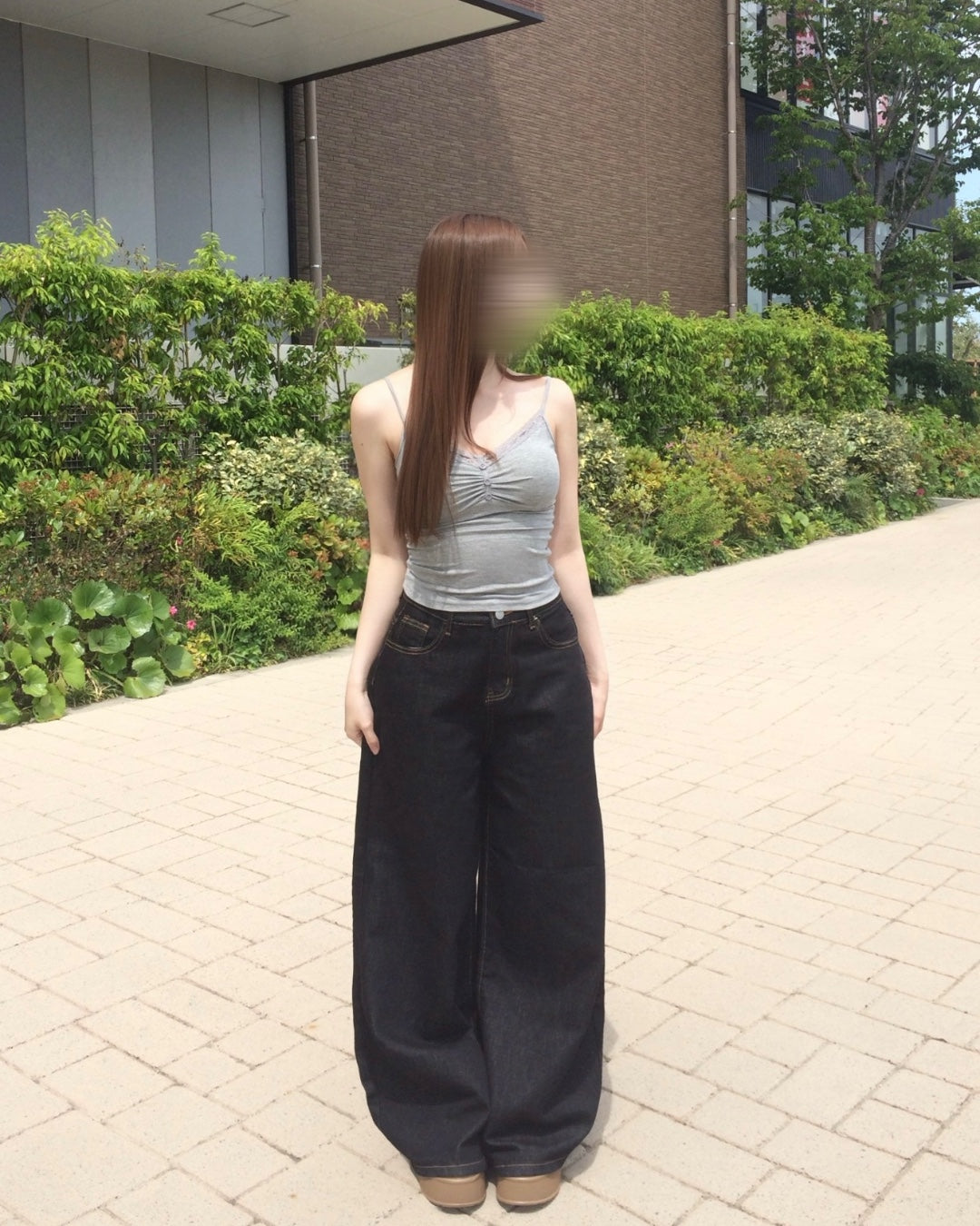 ノンウォッシュハイウエストデニムパンツ
NO0245